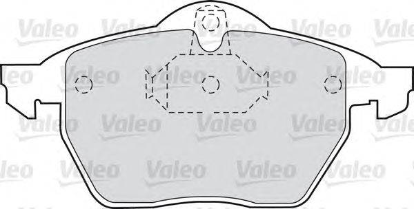 Комплект тормозных колодок, дисковый тормоз VALEO 598321