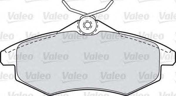 Комплект тормозных колодок, дисковый тормоз VALEO 598500