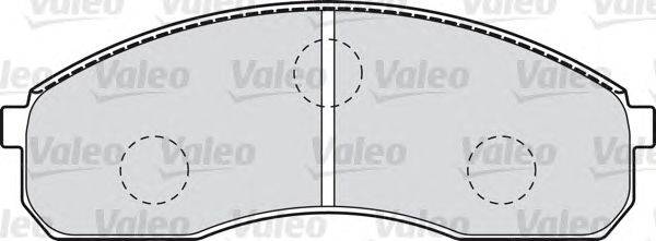 Комплект тормозных колодок, дисковый тормоз VALEO 23649