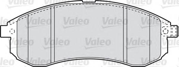 Комплект тормозных колодок, дисковый тормоз VALEO 598855