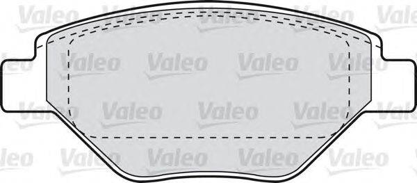 Комплект тормозных колодок, дисковый тормоз VALEO 598557
