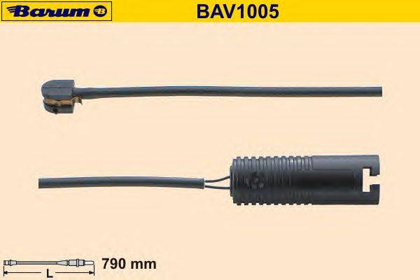 Сигнализатор, износ тормозных колодок BARUM BAV1005