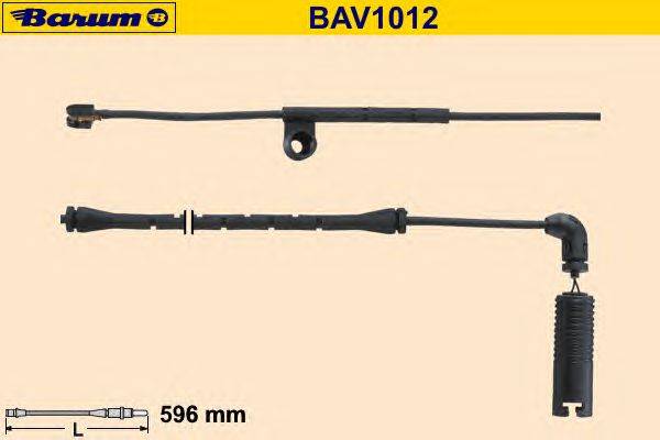 Сигнализатор, износ тормозных колодок BARUM BAV1012