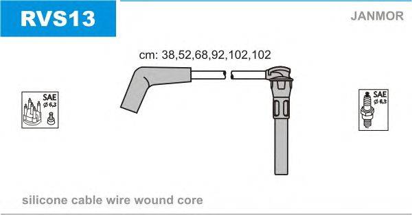 Комплект проводов зажигания JANMOR RVS13