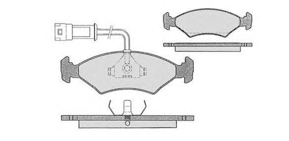 Комплект тормозных колодок, дисковый тормоз RAICAM 20752