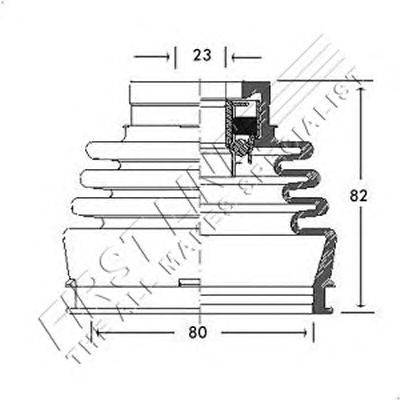 Пыльник, приводной вал FIRST LINE FCB2689