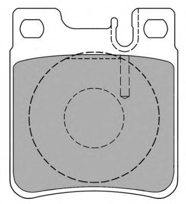 Комплект тормозных колодок, дисковый тормоз FREMAX FBP1100