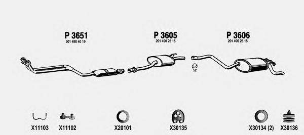 Система выпуска ОГ FENNO ME1011