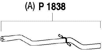 Труба выхлопного газа FENNO P1838