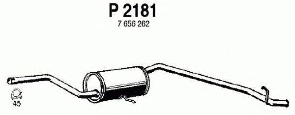 Глушитель выхлопных газов конечный FENNO P2181