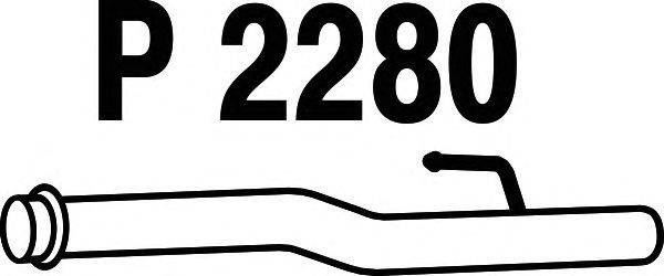 Труба выхлопного газа FENNO 2280