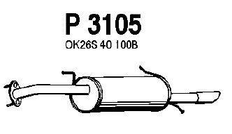 Глушитель выхлопных газов конечный MTS 60350