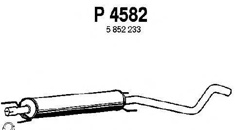 Средний глушитель выхлопных газов FENNO P4582