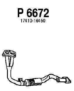 Труба выхлопного газа FENNO P6672