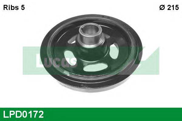 Ременный шкив, коленчатый вал LUCAS ENGINE DRIVE LPD0172