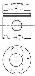 Поршень KOLBENSCHMIDT 99343600