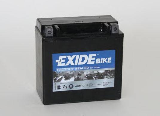 Стартерная аккумуляторная батарея EXIDE AGM12-12