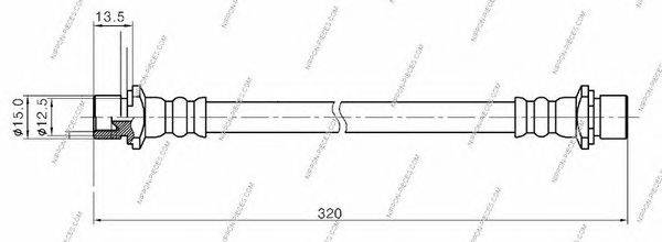 Тормозной шланг NPS ADT353204