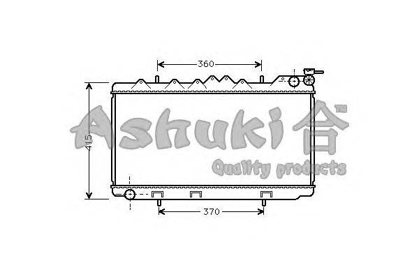 Радиатор, охлаждение двигателя ASHUKI N652-01