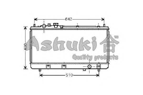 Радиатор, охлаждение двигателя ASHUKI M558-04