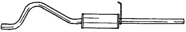 Глушитель выхлопных газов конечный WALKER 02518