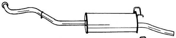 Глушитель выхлопных газов конечный SIGAM 50625