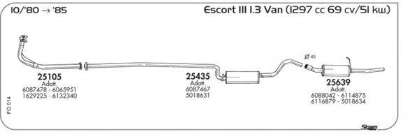 Система выпуска ОГ SIGAM FO014