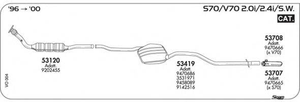 Система выпуска ОГ SIGAM VO004