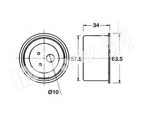 Устройство для натяжения ремня, ремень ГРМ IPS Parts ITB-6515