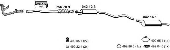 Система выпуска ОГ ERNST 050247