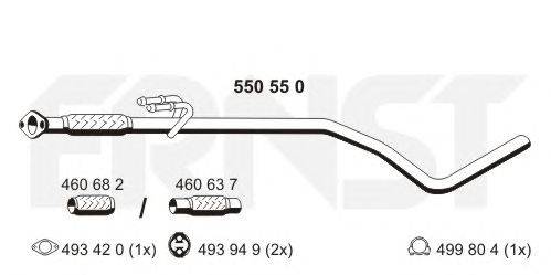 Труба выхлопного газа ERNST 550550