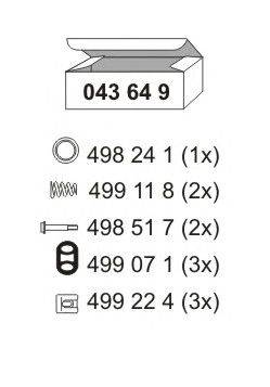 Монтажный комплект, глушитель ERNST 043649