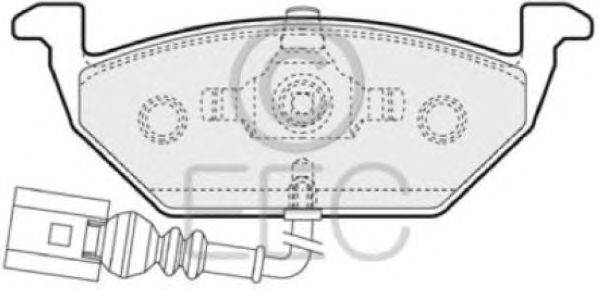 Комплект тормозных колодок, дисковый тормоз EEC BRP1109