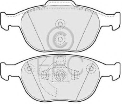 Комплект тормозных колодок, дисковый тормоз EEC BRP1326