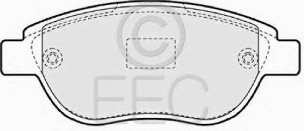 Комплект тормозных колодок, дисковый тормоз EEC BRP1548