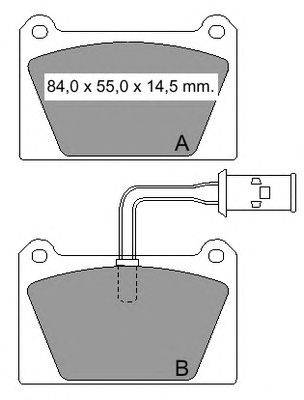 Комплект тормозных колодок, дисковый тормоз VEMA 20754