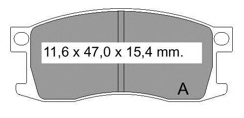 Комплект тормозных колодок, дисковый тормоз VEMA 20735