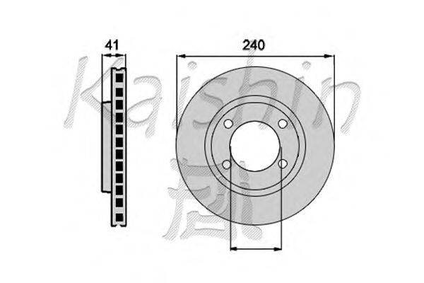 Тормозной диск KAISHIN CBR056