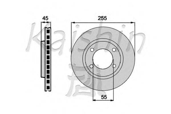 Тормозной диск KAISHIN CBR085