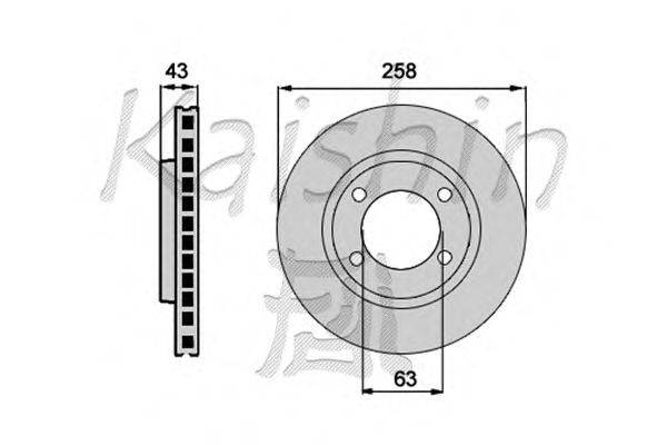Тормозной диск KAISHIN CBR121