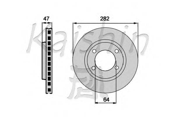 Тормозной диск KAISHIN CBR167