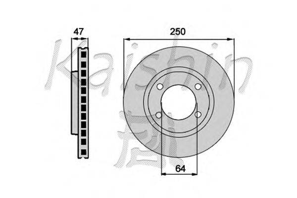 Тормозной диск KAISHIN CBR201