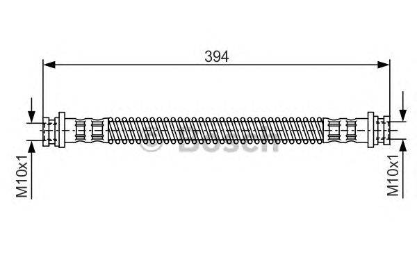 Тормозной шланг BOSCH 1 987 481 123