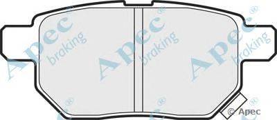 Комплект тормозных колодок, дисковый тормоз APEC braking PAD1579