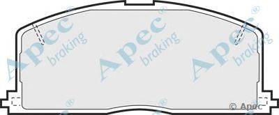 Комплект тормозных колодок, дисковый тормоз APEC braking PAD421