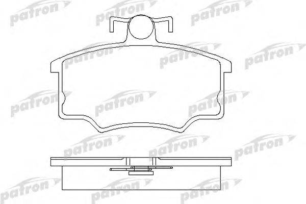 Комплект тормозных колодок, дисковый тормоз PATRON PBP175