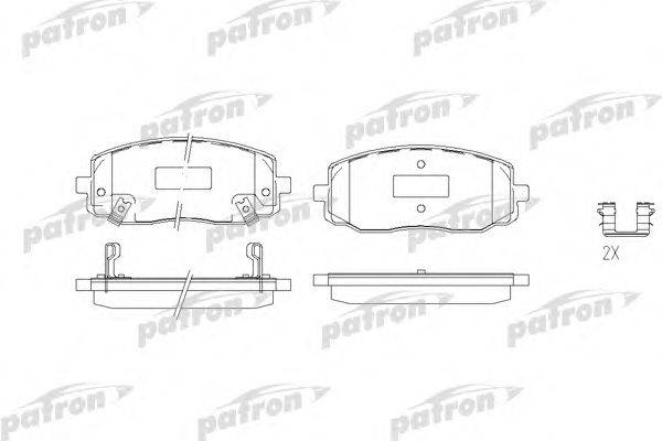 Комплект тормозных колодок, дисковый тормоз PATRON PBP1783