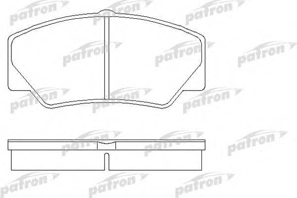 Комплект тормозных колодок, дисковый тормоз PATRON PBP450