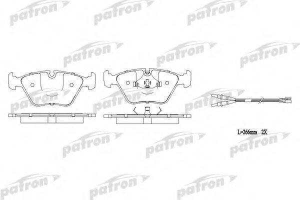 Комплект тормозных колодок, дисковый тормоз PATRON PBP779