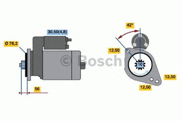 Стартер BOSCH 0 001 123 012